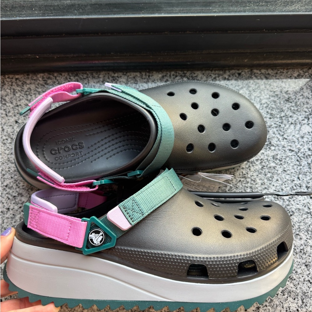 Crocs Classic Hiker Clog 'Black
Grey Teal'